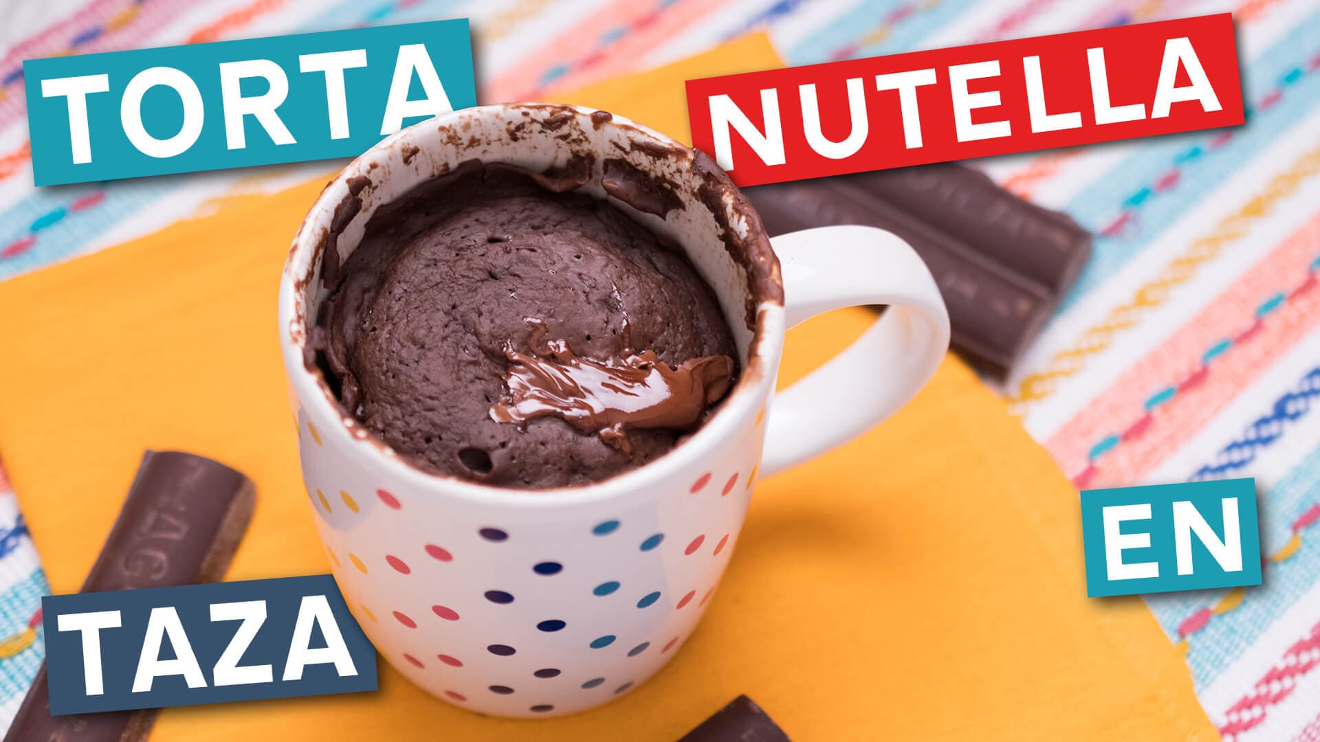 Torta en Taza de Nutella