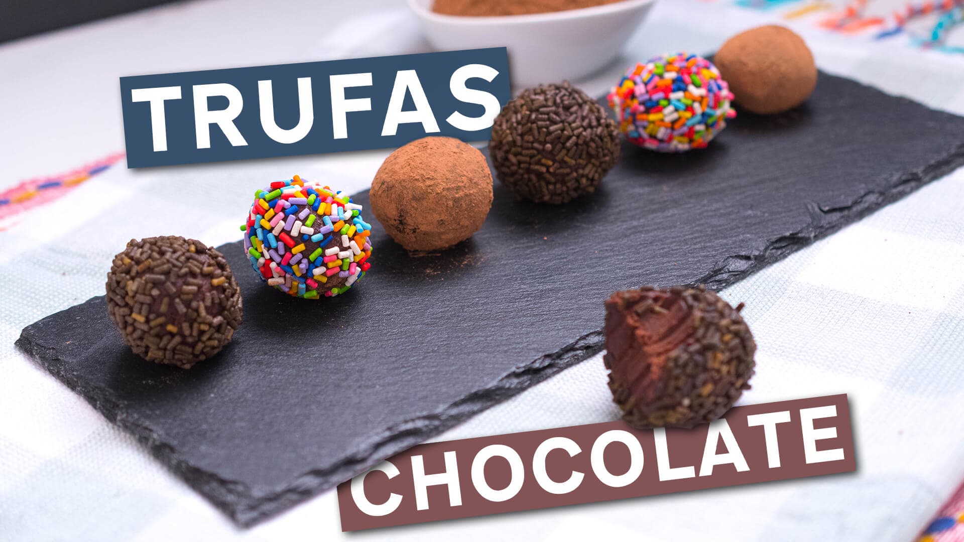 Trufas de Chocolate Receta Facil sin Horno