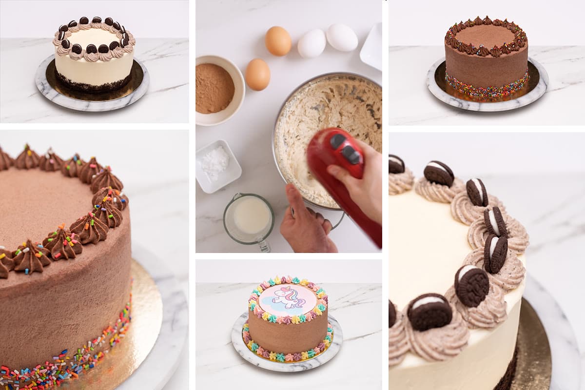 Tortas de cumpleaños preparadas en el curso