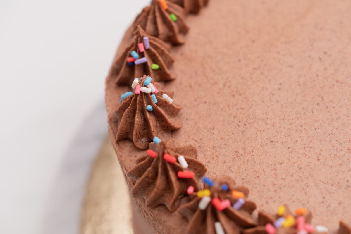 Torta de chocolate decorada
