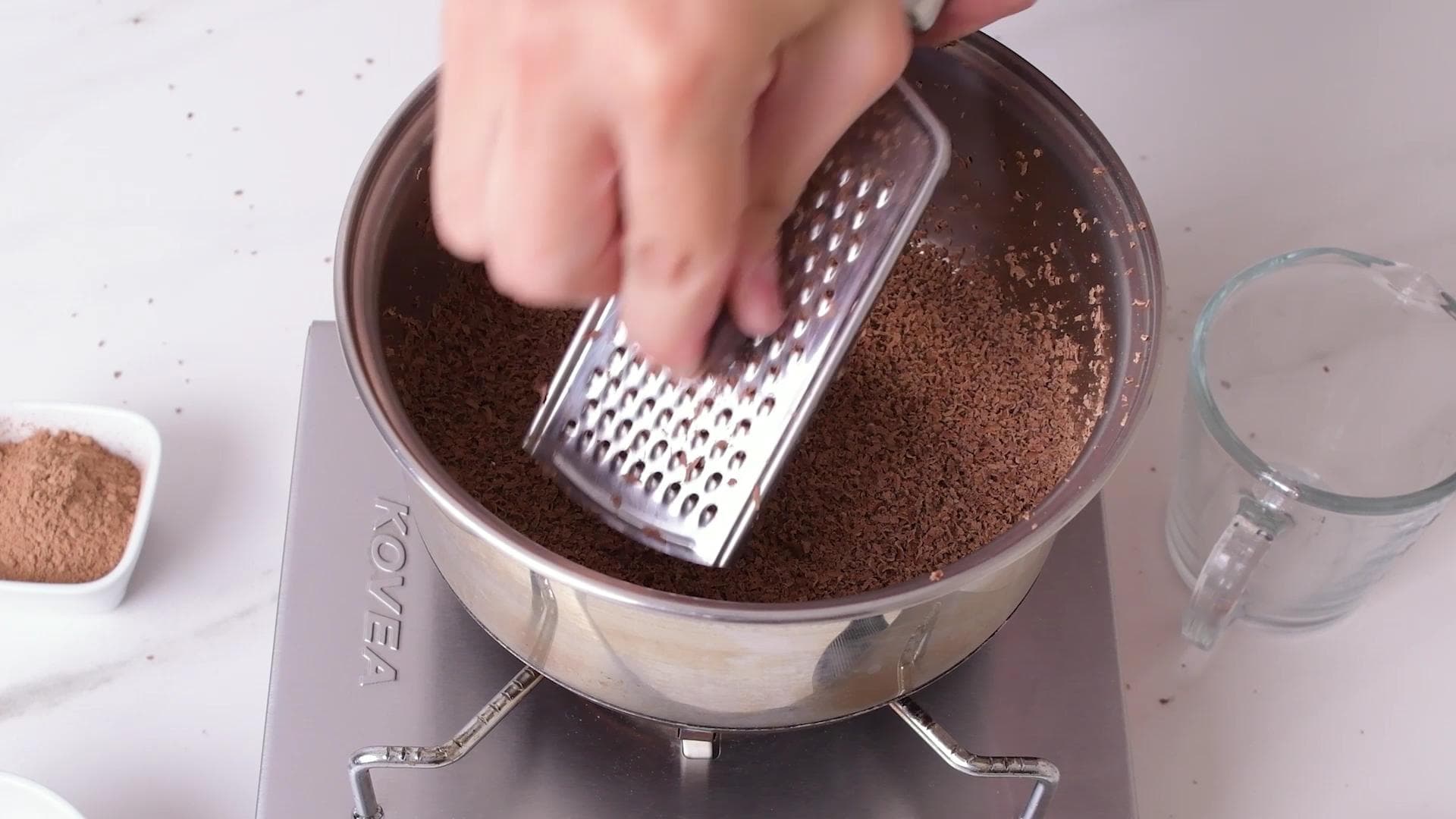Chocolate Caliente — paso 0