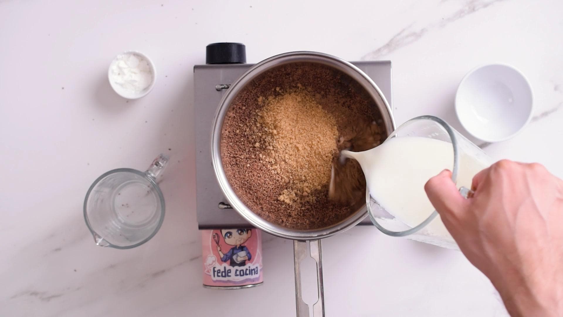 Chocolate Caliente — paso 1