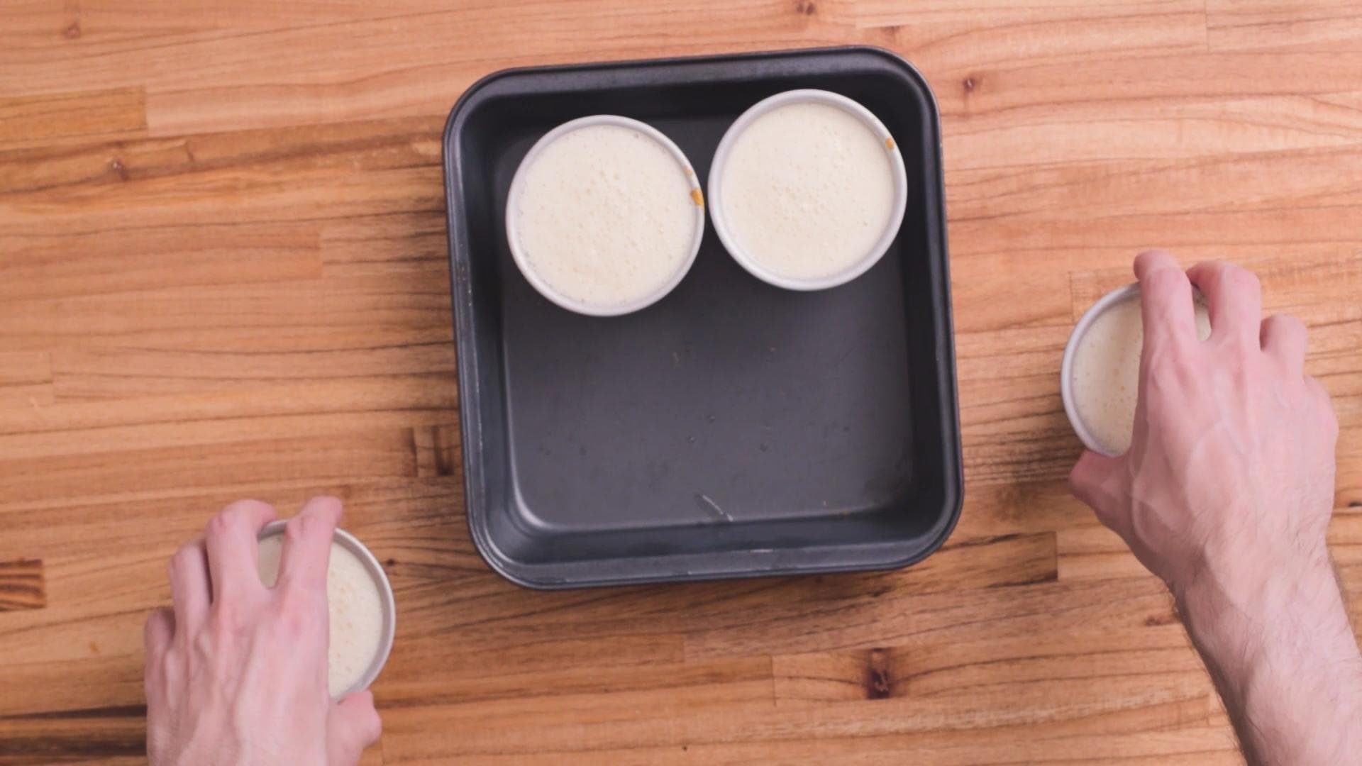 Flan de Banana — paso 2