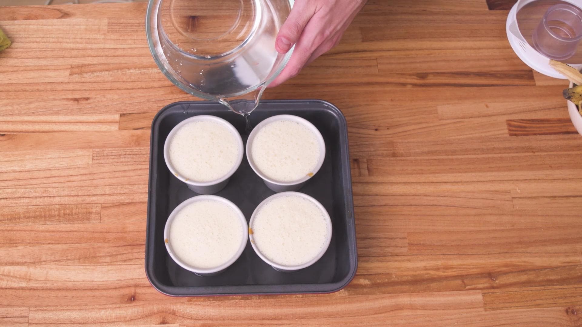 Flan de Banana — paso 3