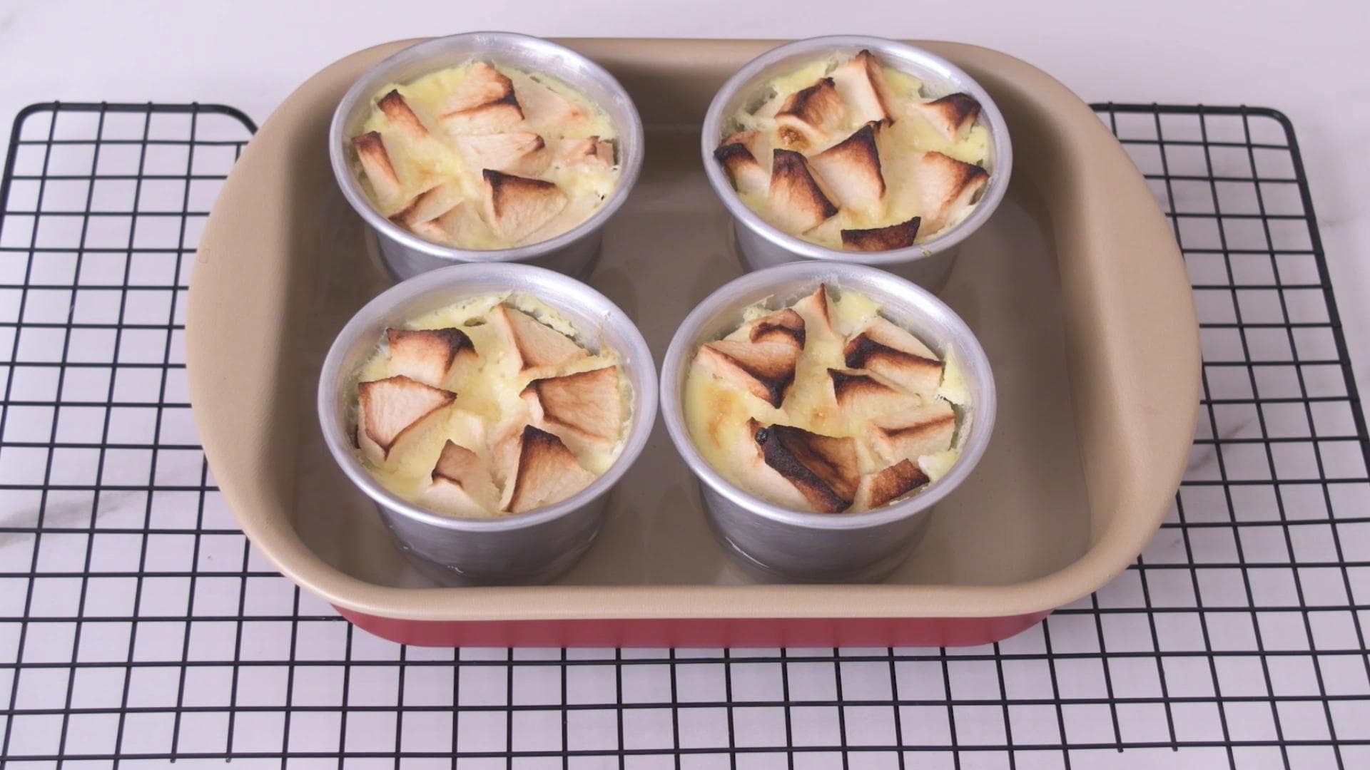 Flan de Manzana — paso 5