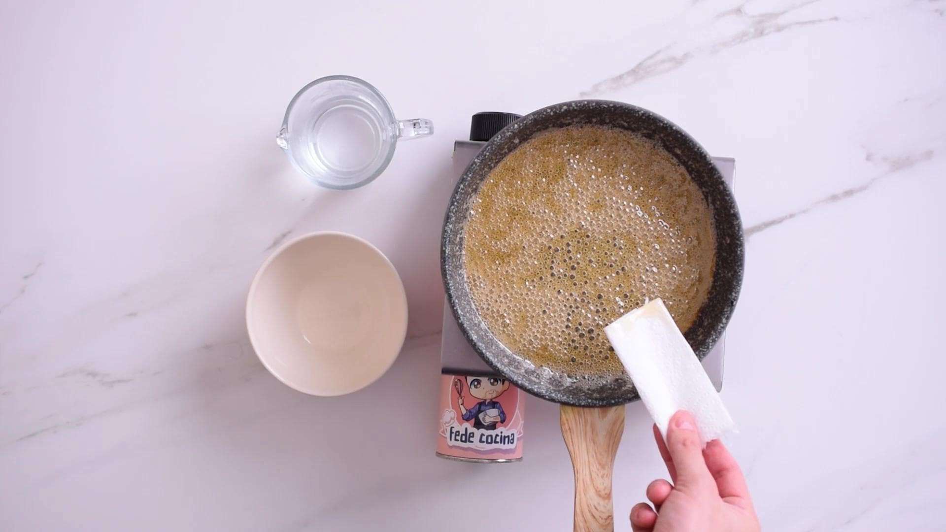 Flan de Nueces — paso 1