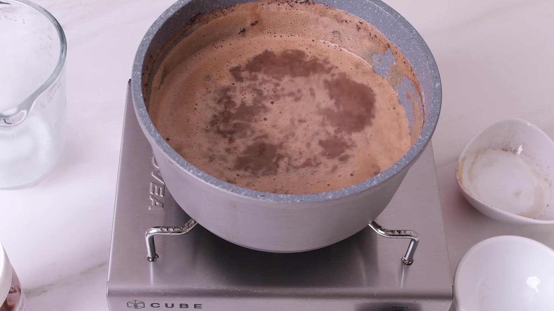 Flan de Nutella — paso 2