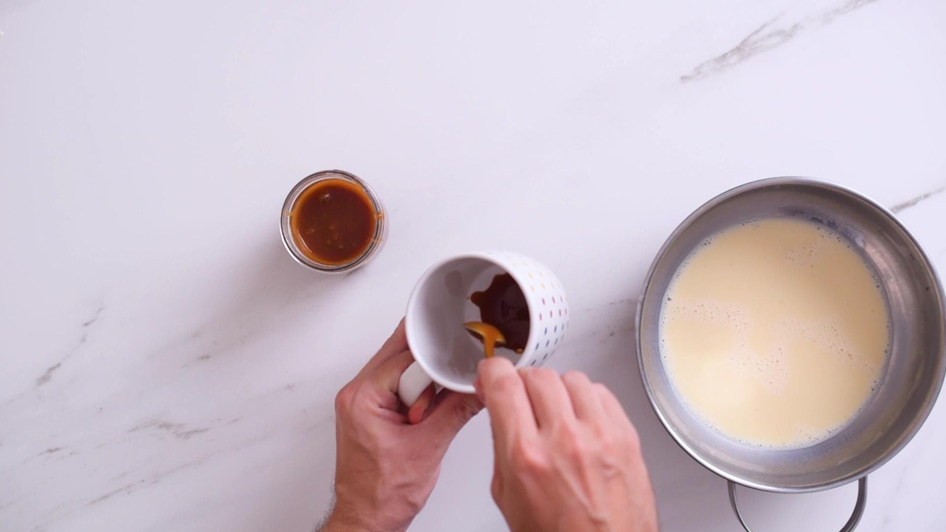 Flan en Taza — paso 1