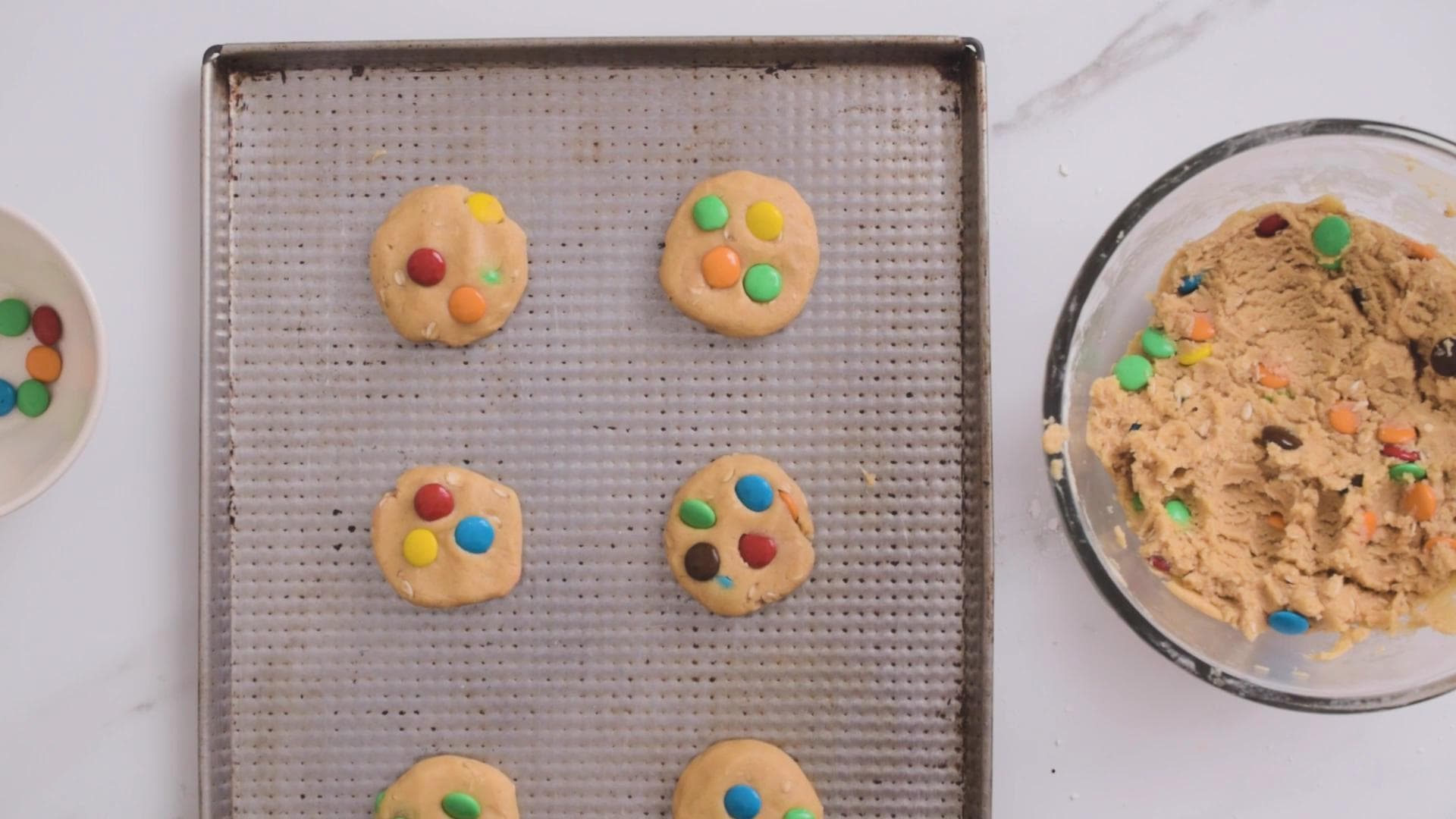 Galletas Arcoiris de Chips de Chocolate — paso 4