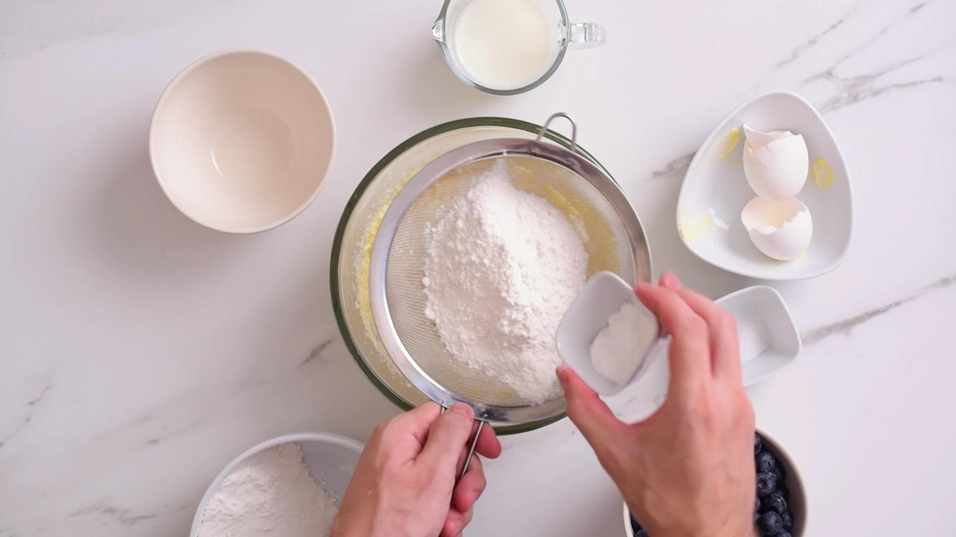 Muffins de Arandanos — paso 2