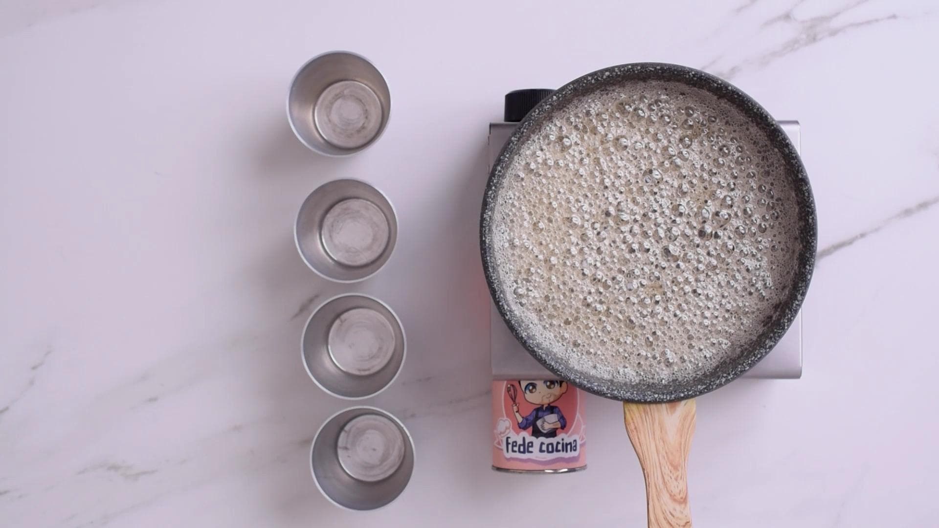 Condensed Milk Flan — step 1