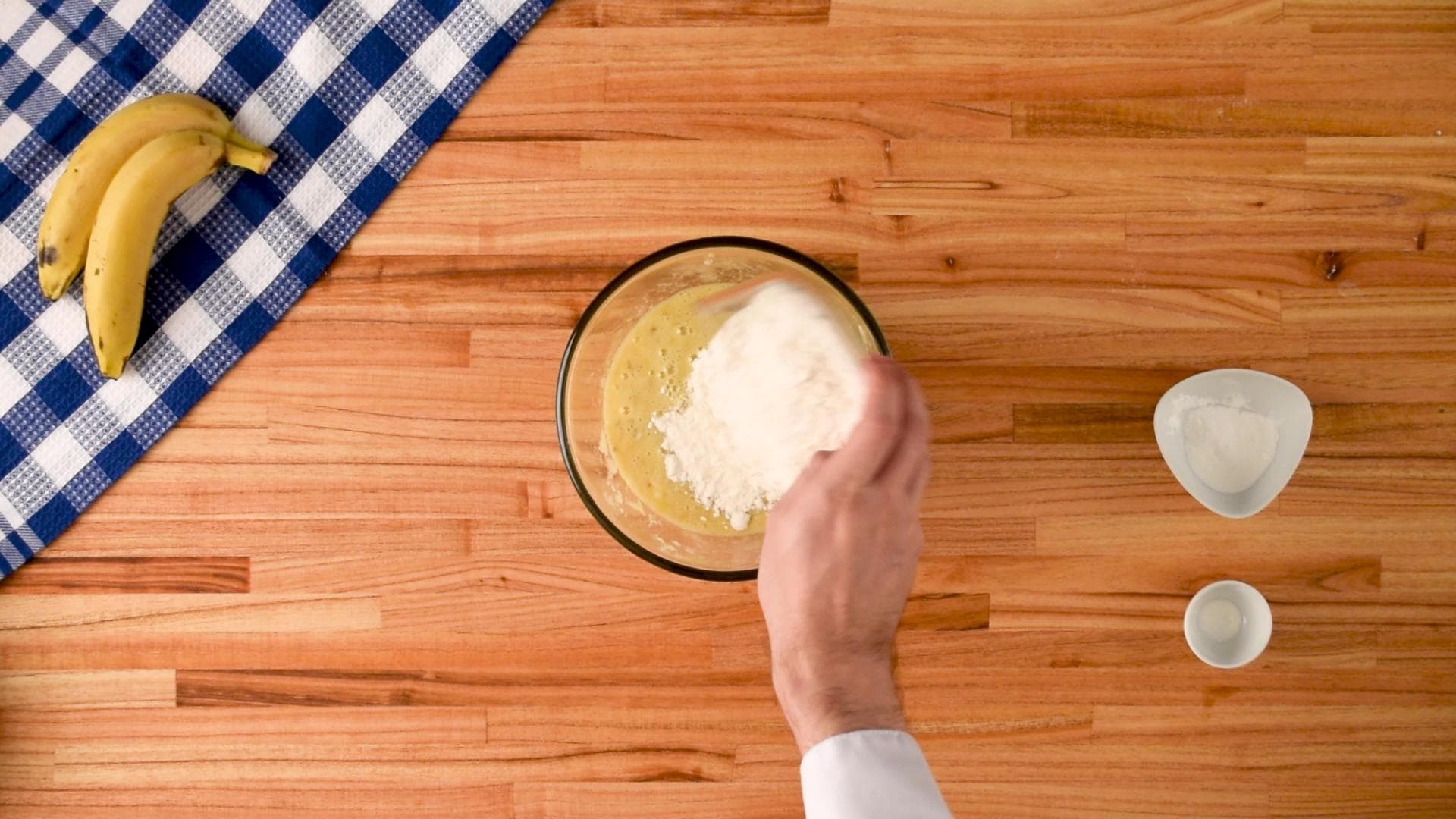 Torta de Banano Estilo Cheesecake — paso 3
