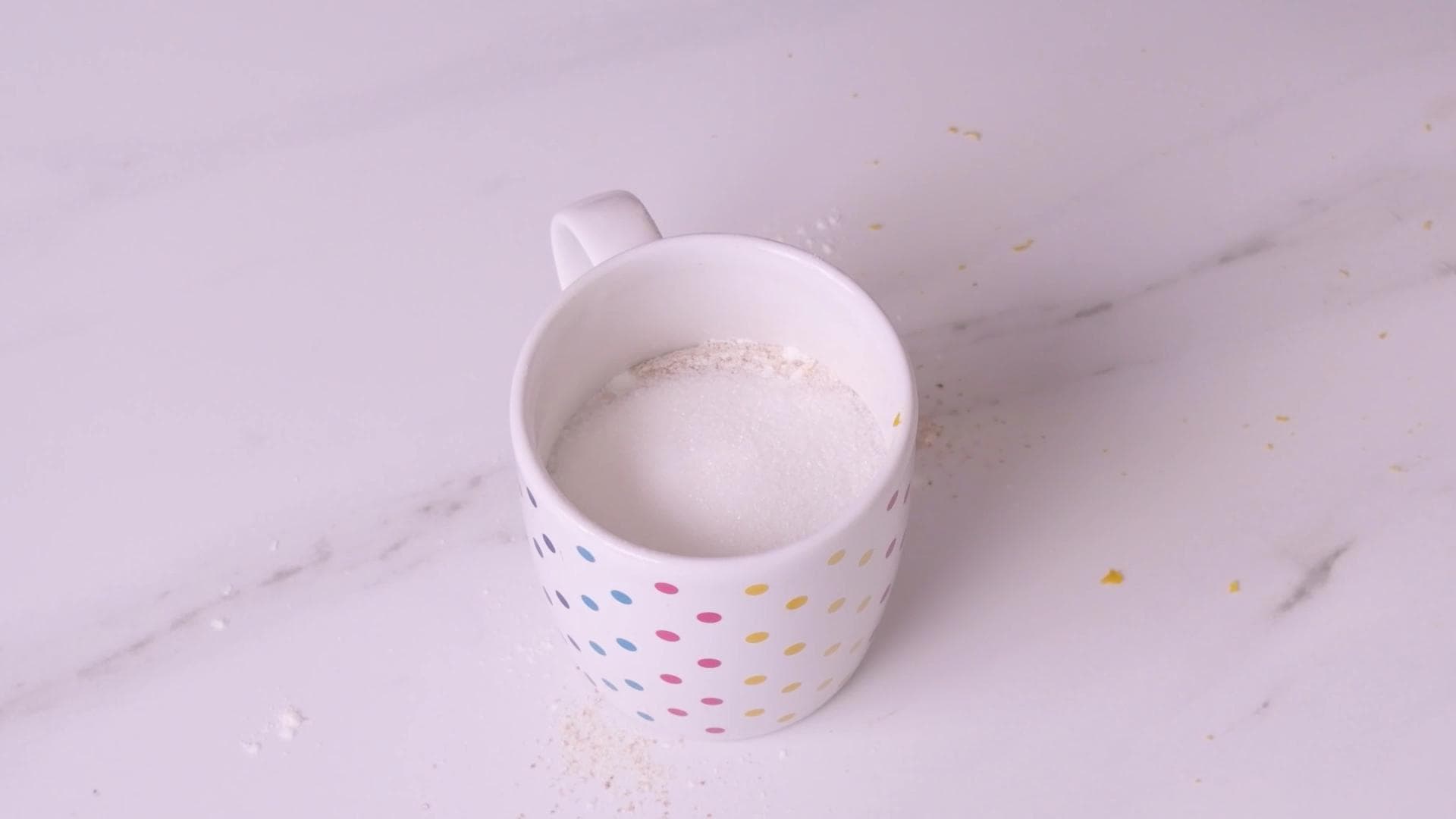 Torta en Taza de Naranja — paso 1