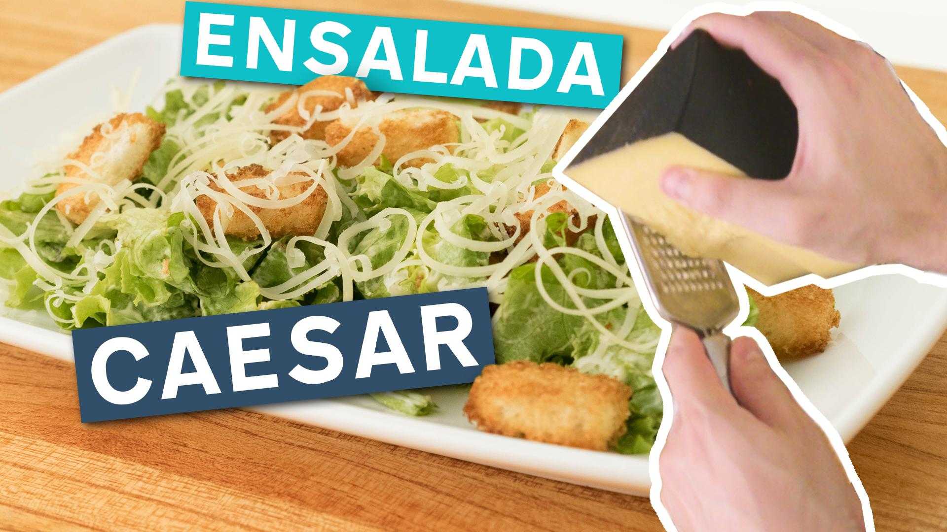 Ensalada Caesar con Su Aderezo y Croutons - Fede Cocina