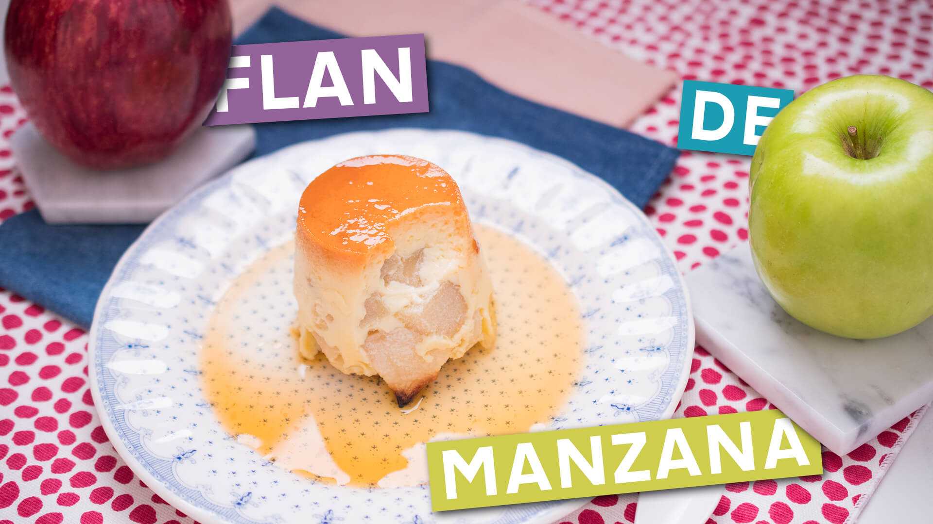 Flan de Manzana