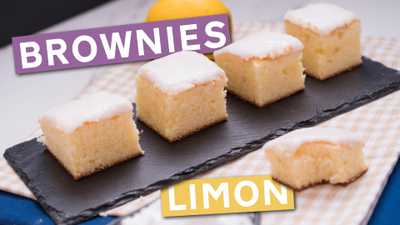 Brownies de Limon Receta
