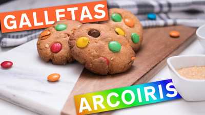 Galletas Arcoiris de Chips de Chocolate