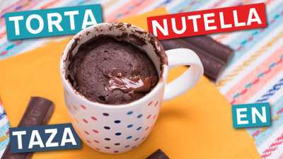 Torta en Taza de Nutella