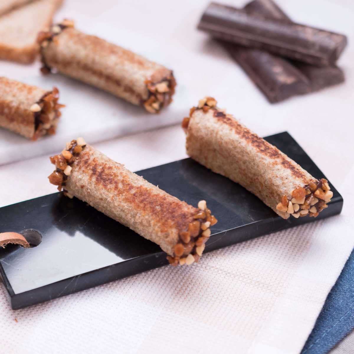 Rollos de Pan y Chocolate