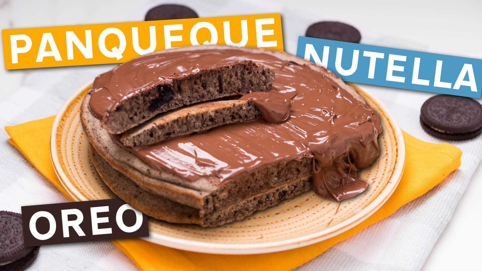 Panqueque de Oreo y Nutella