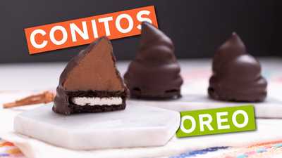 Conitos Oreo de Dulce de Leche