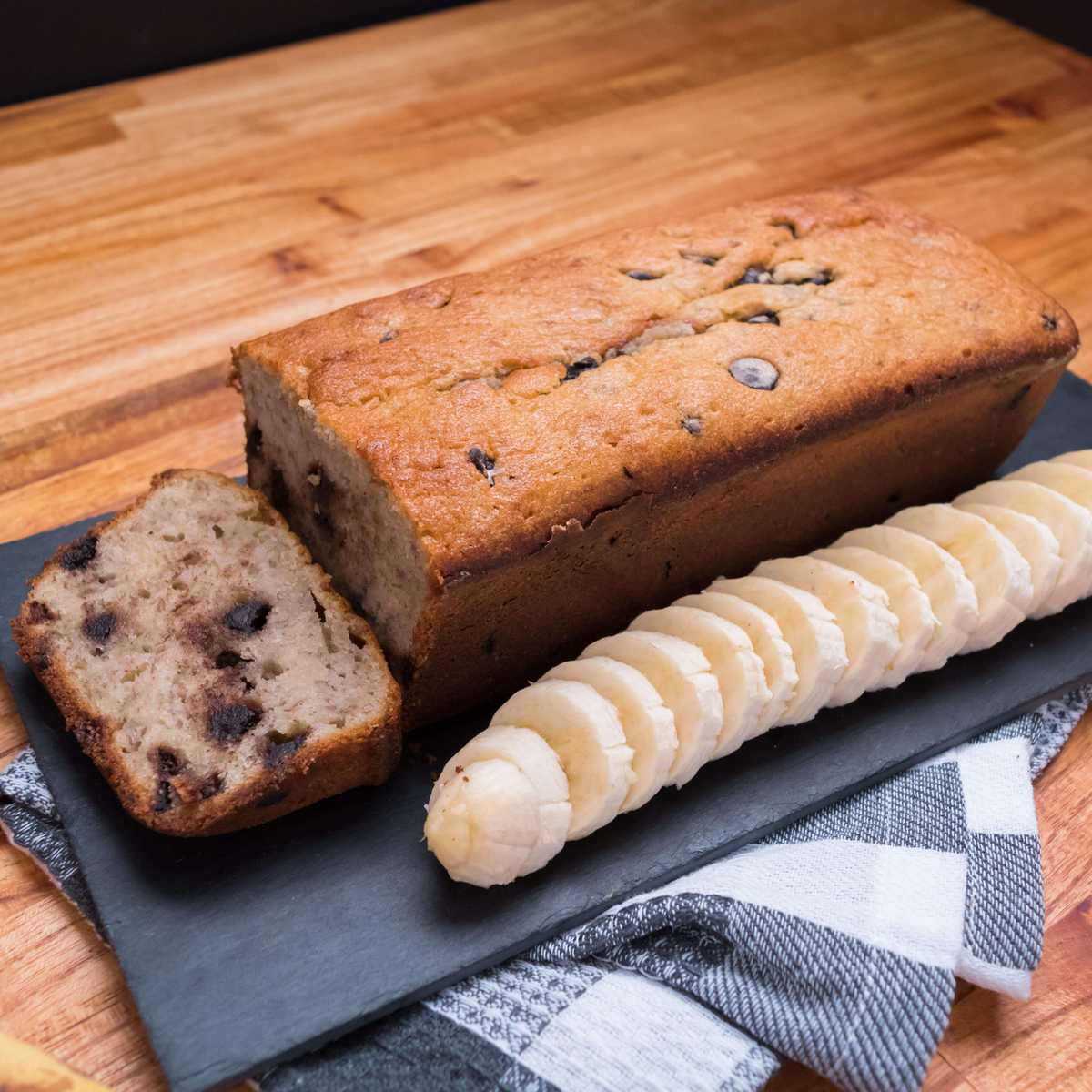 Budin de Banana y Chocolate