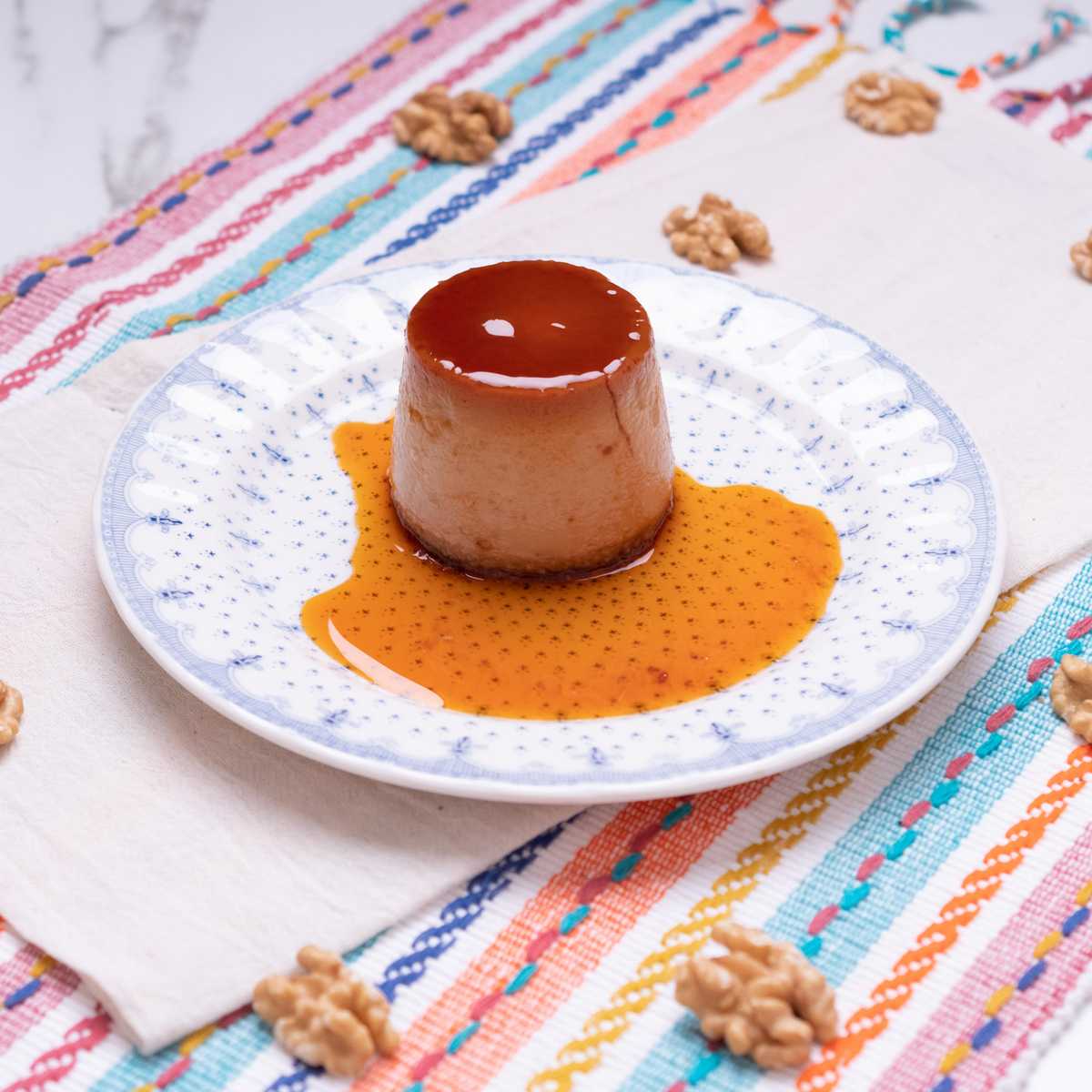 Flan de Nueces