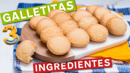 Galletitas con 3 Ingredientes