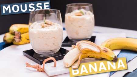 Mousse de Banana Facil